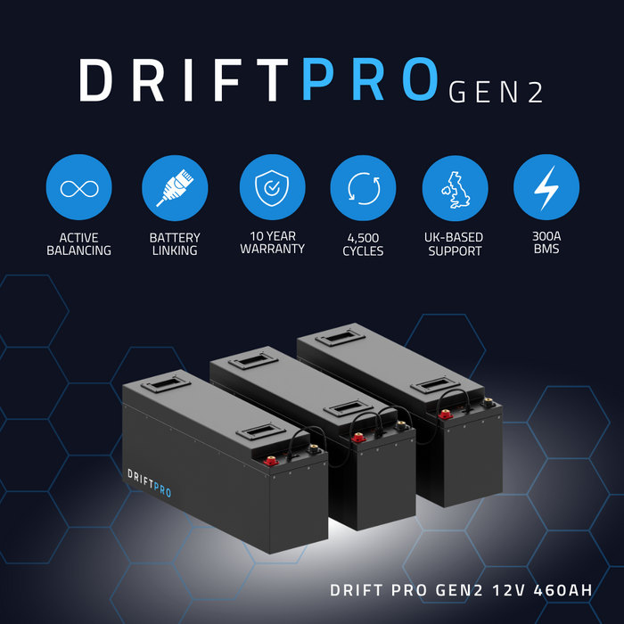 Drift PRO 12V 460Ah LiFePO4 Leisure Battery (Gen2)