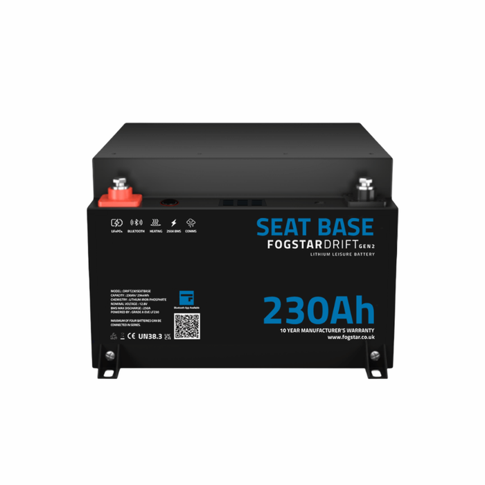 Seat Base Gen2 12V 230Ah Lithium Leisure Battery