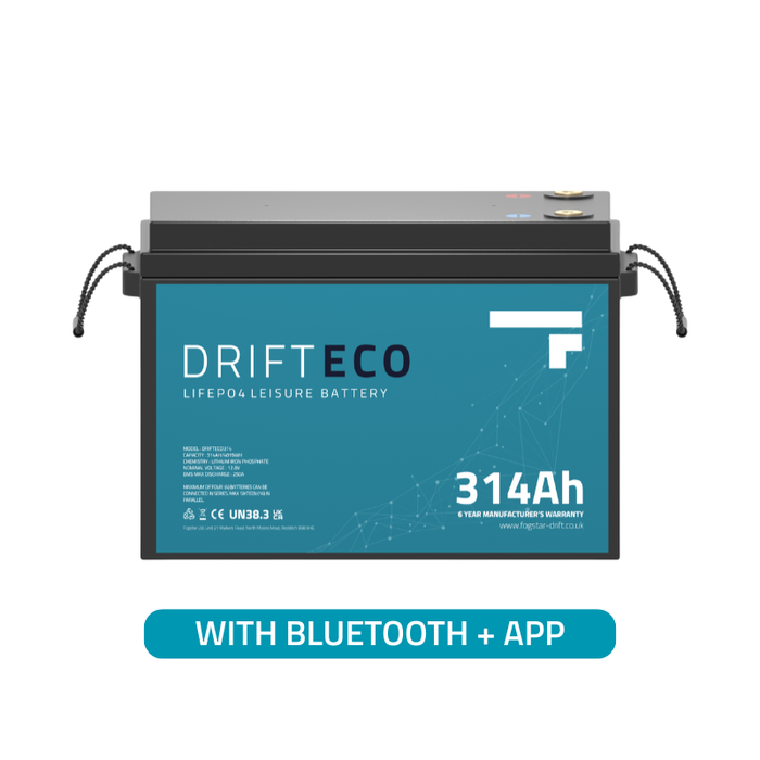 Drift ECO 12V 314Ah Lithium Leisure Battery + Bluetooth